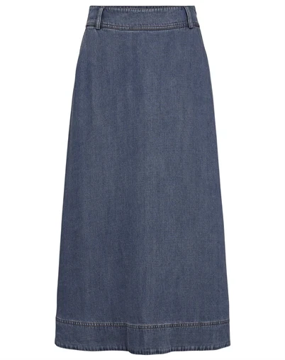 Nümph - NUEvali Nederdel - Snow Washed Denim